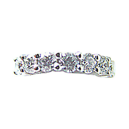 DIAMOND 7 ROUND BRILLIANT SH COMMON PRONG SET BAND DIAMOND RING DIAMOND BAND