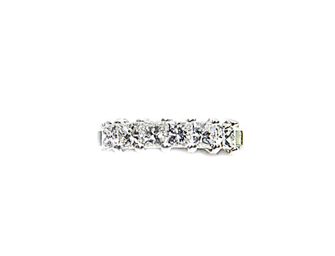 DIAMOND 6 STONE PRINCESS SHAPE DIAMOND BAND DIAMOND RING SHAPE DIAMOND BAND RING