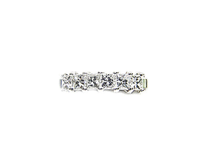 DIAMOND 6 STONE PRINCESS SHAPE DIAMOND BAND DIAMOND RING SHAPE DIAMOND BAND RING