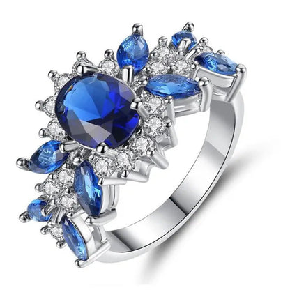 Colored Diamond Wedding Ring Diamond Engagement Ring Commitment Ring Cubic Zirco