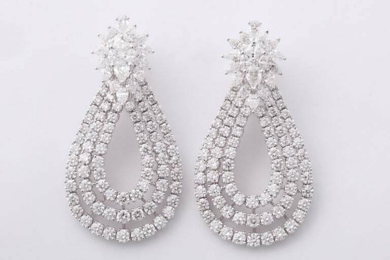 Diamond Drop Earrings