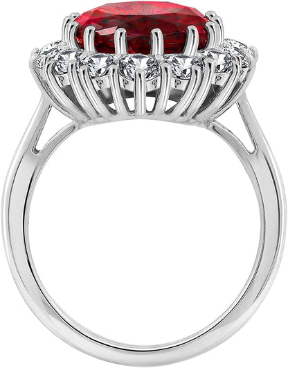 Platinum-Plated Sterling Silver Celebrity "Kate" Ring Made with Infinite Element