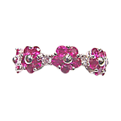 GEMSTONE ARE SET ALL THE WAY AROUND THE BAND ETERNITY BAND
