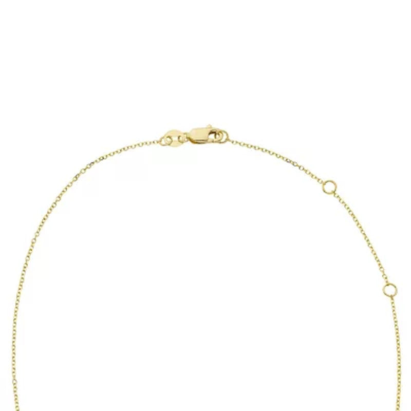 4.5Mm round Sapphire Pendant in 14K Gold