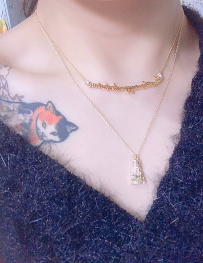 English Nonsense Necklace Letter Smile