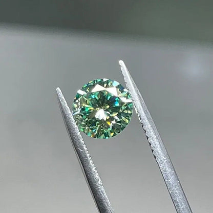 Top Moissanite with Certificate Real Brilliant Loose Moissanite Blue Green Color