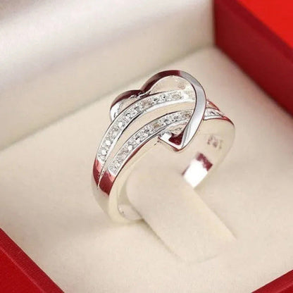 Love Heart Women Wedding Diamond Ring Gifts(Size:5/6 /7 /8 /9/10) HANNAH MARTIN