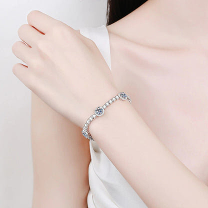 8.3-9.1Ct 100% Real Moissanite Tennis Bracelets for Women Luxury Quality