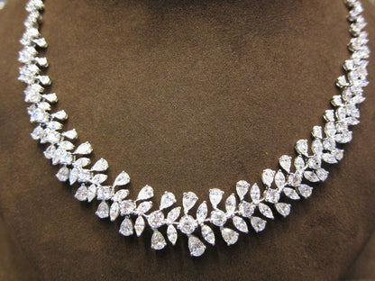DIAMOND PEAR ROUND BRILLIANT MARQUISE SHAPE DIAMOND CHOKER SET DIAMOND NECKLACE