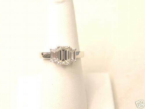 LABORATORY CERTIFIED EMERALD CUT DIAMOND 1.52 CT 4 PRONG