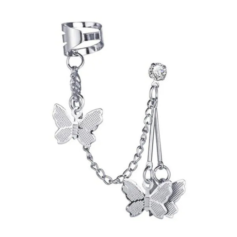 New Exquisite Butterfly Earrings Korean Version of Women'S Fashion Temperament T