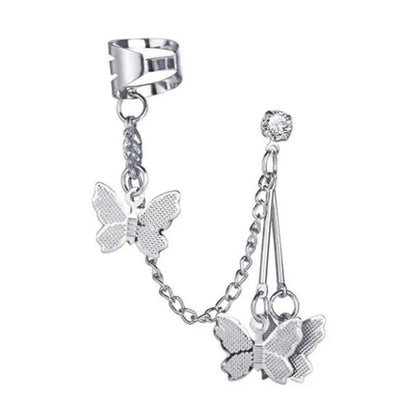 New Exquisite Butterfly Earrings Korean Version of Women'S Fashion Temperament T