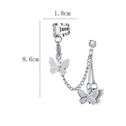New Exquisite Butterfly Earrings Korean Version of Women'S Fashion Temperament T