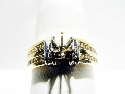 DIAMOND ROUND BRILLIANT SHAPE CHANNEL SET 6 PRONG SET