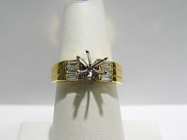 DIAMOND 6 BAGUETTE SHAPE SETTING 6 PRONG SET FOR 6.50MM STONE