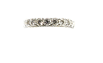 2.30 ct diamond round brilliant eternity band small portion size 18 k white gold