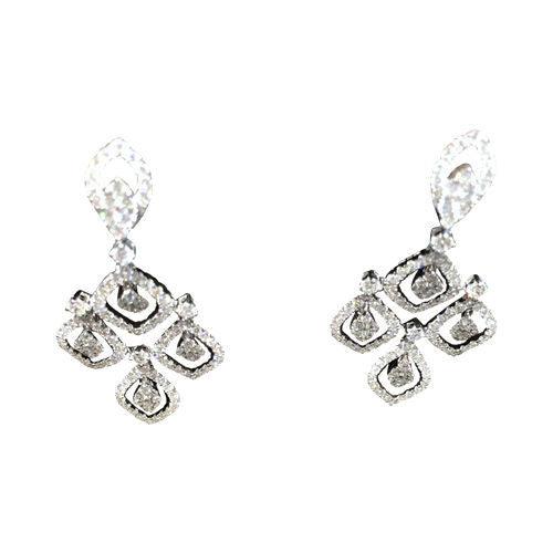 DIAMOND ROUND BRILLIANT SHAPE EARRING