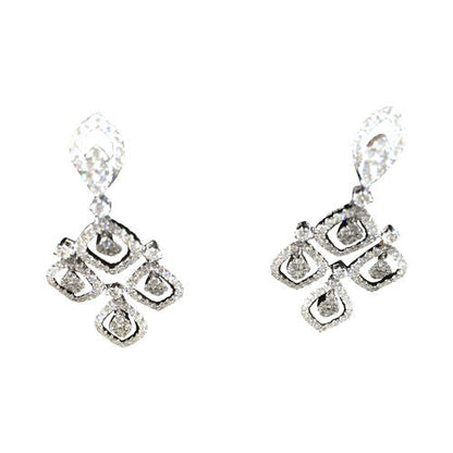 DIAMOND ROUND BRILLIANT SHAPE EARRING