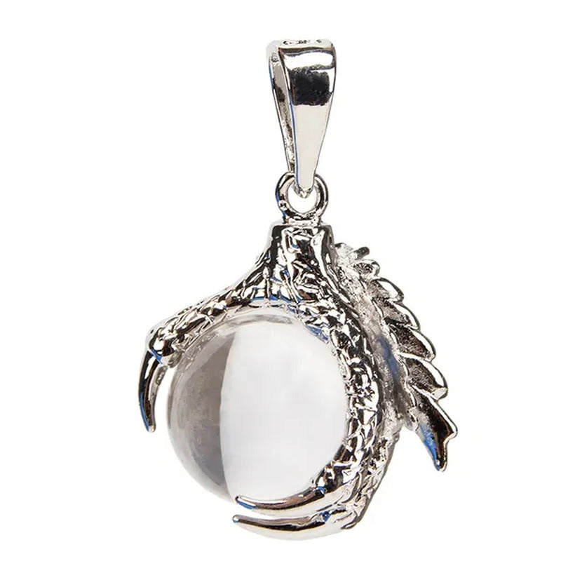 Natural Stone Dragon Claw Pendants for Necklace Pink Quartz Tiger Eye Lapis Lazu