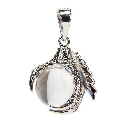 Natural Stone Dragon Claw Pendants for Necklace Pink Quartz Tiger Eye Lapis Lazu