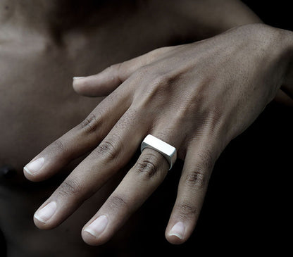925 Sterling Silver Men'S Heavy Duty Ring