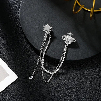 Star Brooch Female Diamond Tassel Pin Simple Fashion Pendant Clothing Accessorie