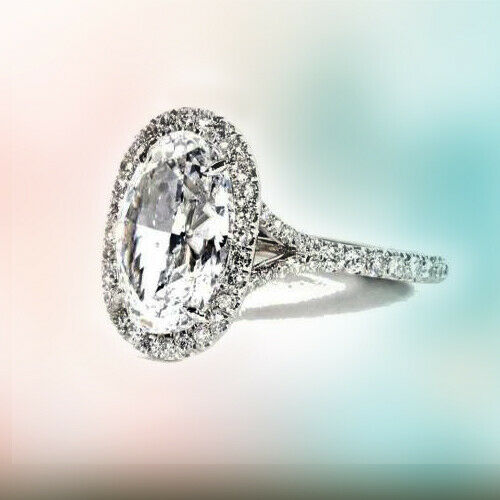 Oval Diamond 4.57 ct Engagement Ring GIA Certified