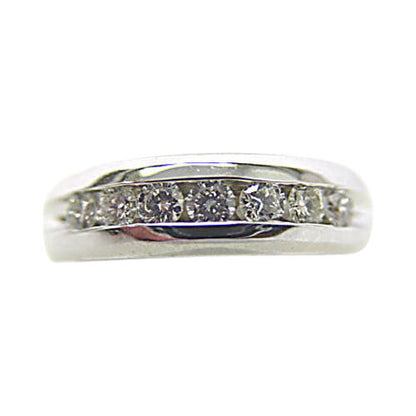 DIAMOND 7 ROUND BRILLIANT SHAPE MENS DIAMOND CHANNEL SET MEN DIAMOND BAND