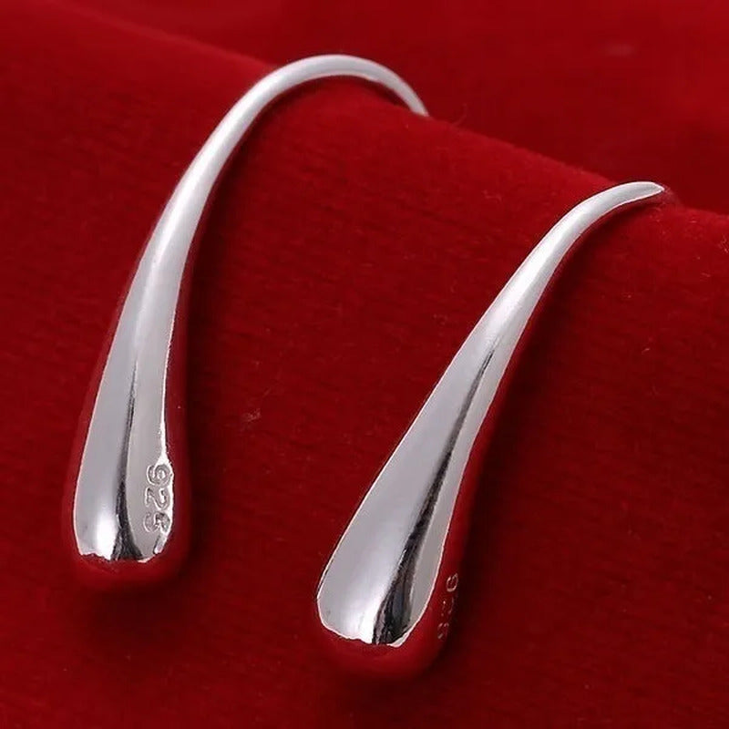 925 Sterling Silver Earing / Lovely / 925 Crystal Dangle Earrings Trendy Earring