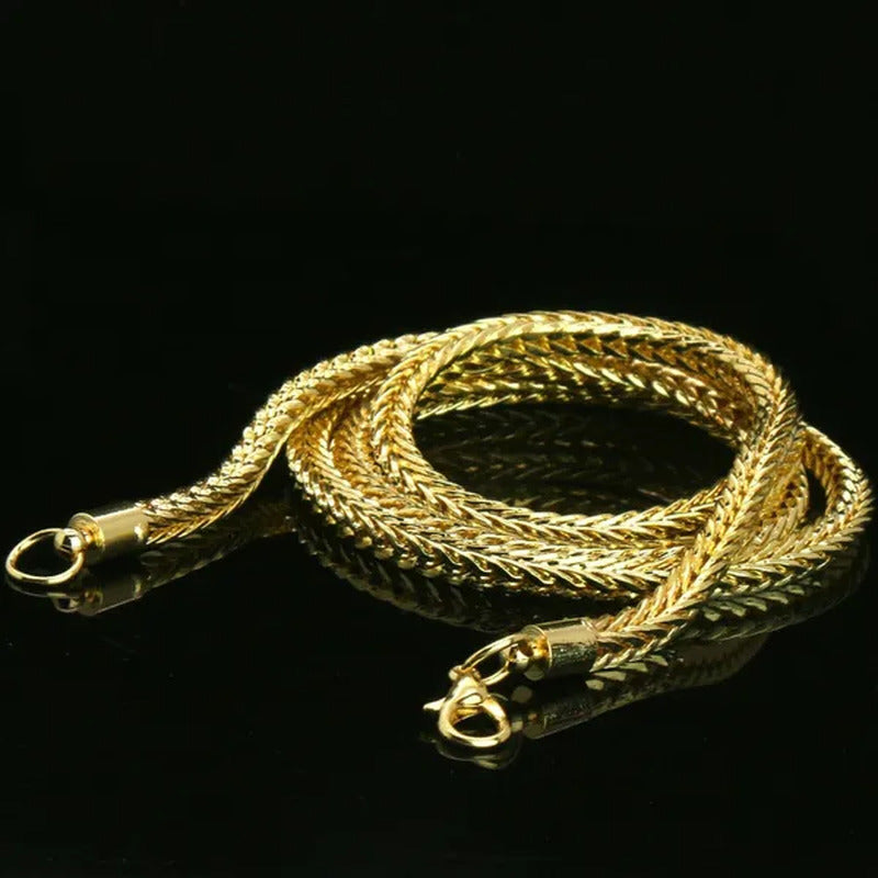 14K Gold PT Watch Fully Diamond Lad Cut Pendant Hip Hop Style 4Mm 24" Franco Cha