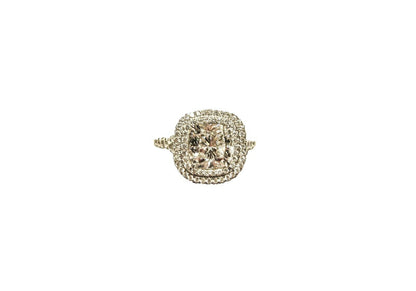 gia certified cushion shape diamond G color VS2 clarity diamond engagement ring