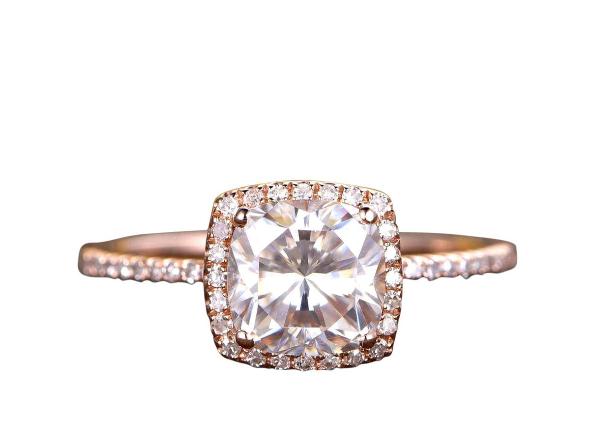 Antique 1.25 Carat Man Made Diamond Moissanite and Man Made Diamond Moissanite R