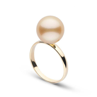 Classic Collection 10.0-11.0 Mm Golden South Sea Pearl Ring