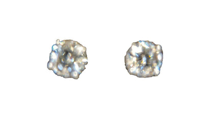 DIAMOND STUD ROUND BRILLIANT SHAPE 2.07 CT TOTAL WEIGHT EARRING DIAMOND STUD