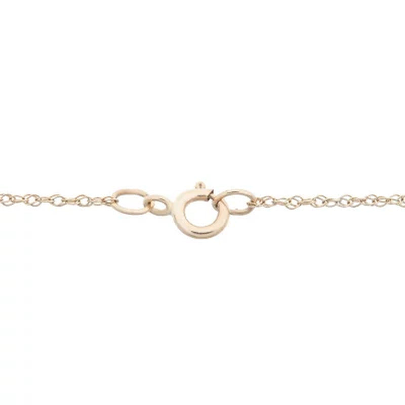 0.10 CT. T.W. Diamond Heart Pendant in 14K Yellow Gold