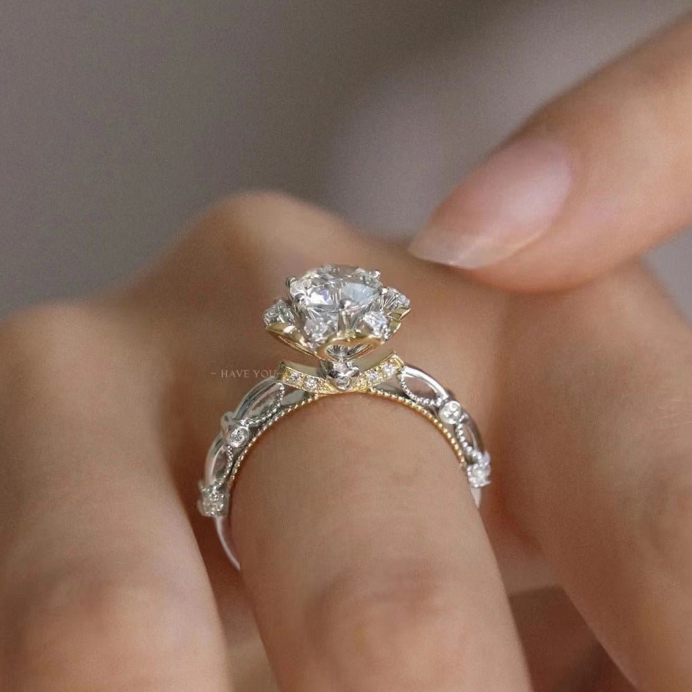 High-Clean Mosonite Wedding Ring
