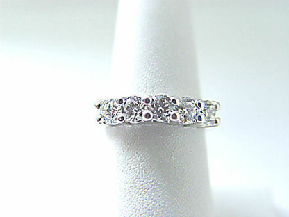 DIAMOND 5 ROUND BR SHAPE COMMON PRONG SET BAND DIAMOND BAND DIAMOND RING BAND