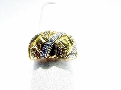 DIAMOND ROUND BRILLIANT SHAPE CITRINE ROUND SHAPE BAND