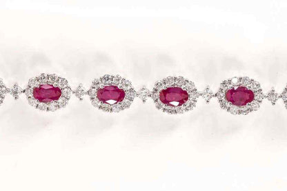 Classic Ruby Diamond Bracelet