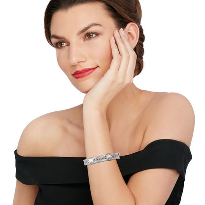 0.25 Ct. T.W. Diamond Vintage-Style Cuff Bracelet in Sterling Silver