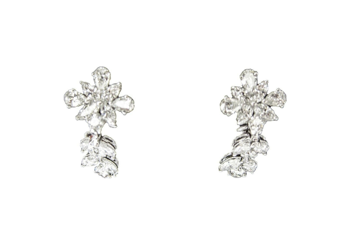 DIAMOND EARRING ROUND MARQUISE PEAR SHAPE SET EARRING