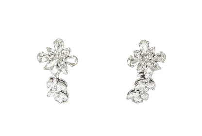 DIAMOND EARRING ROUND MARQUISE PEAR SHAPE SET EARRING