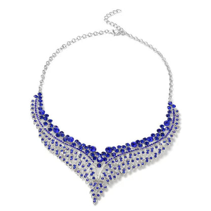 Shop LC Crystal Earrings Statement Bib Necklace Promise Stylish Elegant Fashion