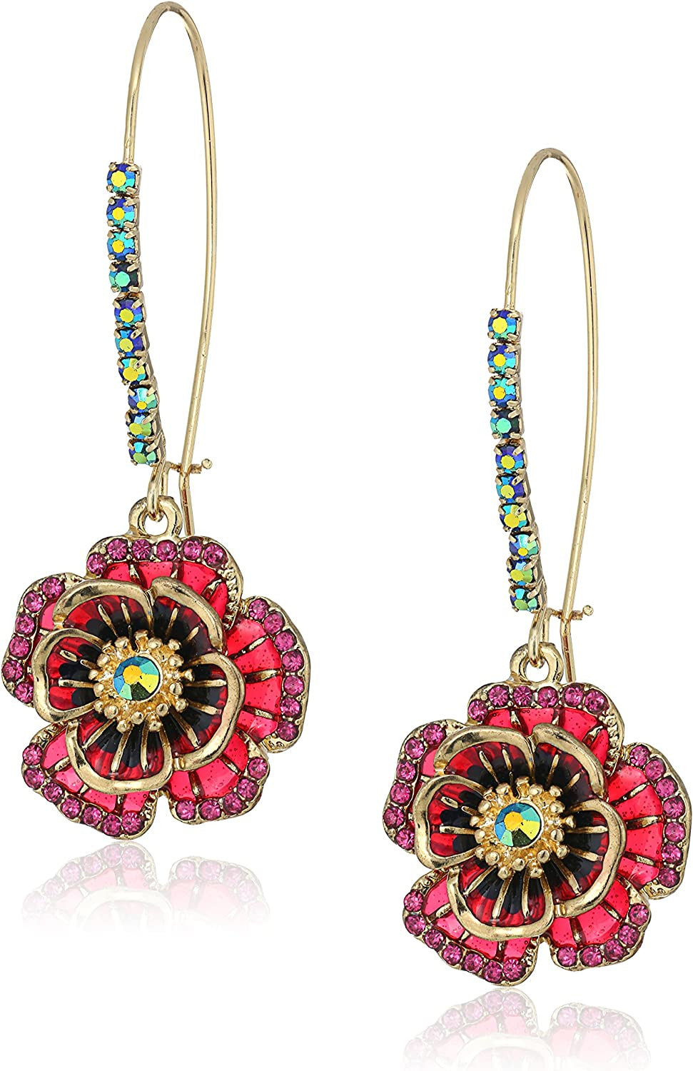 Betsey Johnson Rose Dangle Earring