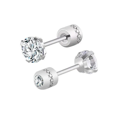 Exquisite Fashion 2-6Mm Diamond Earrings Set Earrings Double round Cubic Diamond