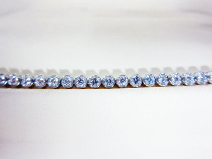 DIAMOND ROUND BRILLIANT 4 PRONG BEZEL SET TENNIS DIAMOND TENNIS BRACELET