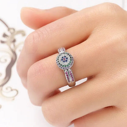 Fashion Woman Jewelry 925 Sterling Silver Gemstone Emerald Ruby Sapphire Purple
