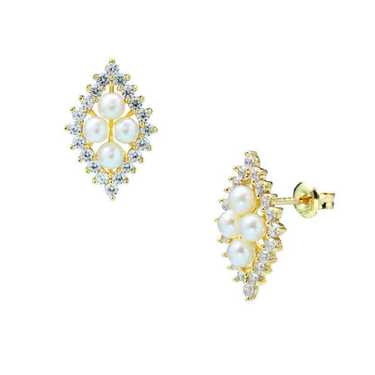 New Women'S Natural Pearl Earrings