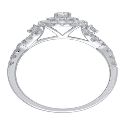 1 Carat T.W. (I2 Clarity, H-I Color) Brilliance Fine Jewelry Oval Cut Diamond En