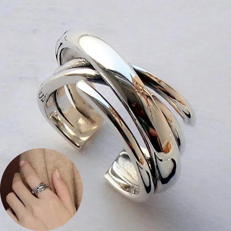 Rings for Women Adjustable Geometric Irregular Rings Exaggerated Novel Jewelry